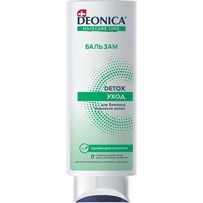 Бальзам-ополаскиватель для волос DEONICA 250мл Detox уход