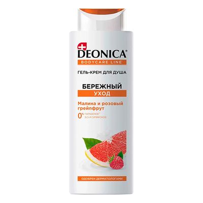 Гель для душа DEONICA 250мл гель-крем Бережный уход