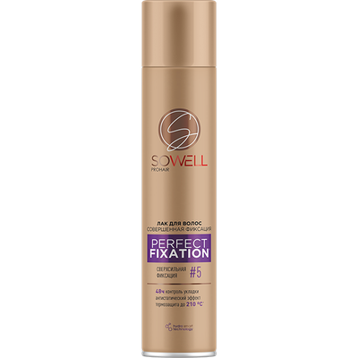 Лак для волос SoWell 300см3 Perfect Fixation Совершенная фиксация сверхсильной фиксации