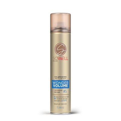 Лак для волос SoWell 300см3 Wonder Volume Мега объем от корней сверхсильной фиксации