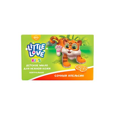 Мыло туалетное Little Love 90г Детское для нежной кожи сочный апельсин