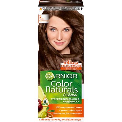 Краска для волос GARNIER Color Naturals 110мл 5 Светлый Каштан