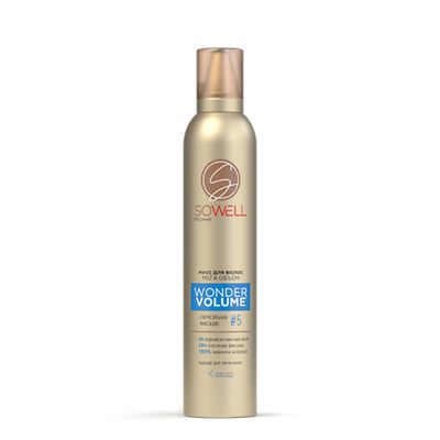 Мусс для волос SoWell 200см3 Wonder Volume Мега объем от корней сверхсильной фиксации