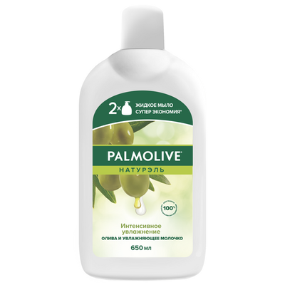Мыло жидкое PALMOLIVE 650мл Интенсивное увлажнение Олива и Увлажняющее молочко