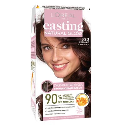 Краска для волос L'OREAL Casting Natural Gloss 323 Горький шоколад