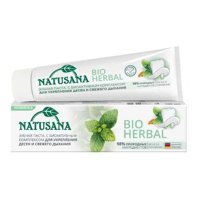 Зубная паста NATUSANA 100мл BIO HERBAL