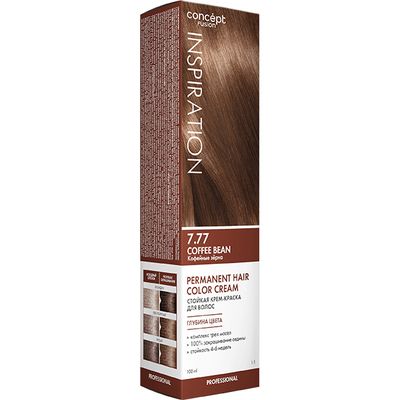 Крем-краска для волос Concept Fusion 100мл Кофейные зёрна (Coffee Bean) 7.77