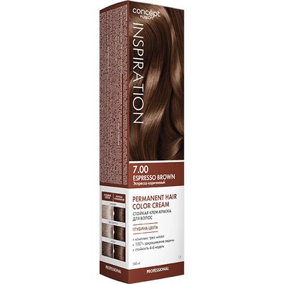 Крем-краска для волос Concept Fusion 100мл Эспрессо коричневый (Espresso Brown) 7.00