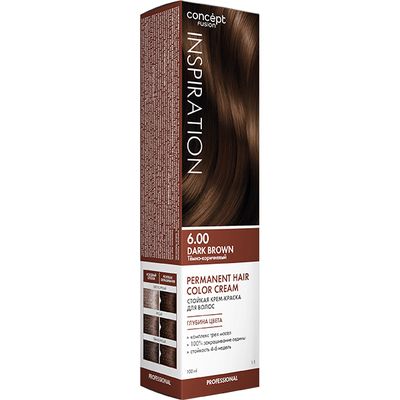 Крем-краска для волос Concept Fusion 100мл Темно-коричневый (Dark Brown) 6.00