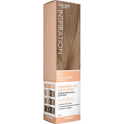Крем-краска для волос Concept Fusion 100мл Темный блонд (Dark Blonde) 8.0