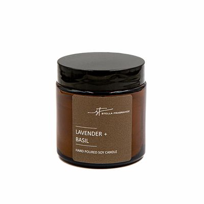 Свеча ароматическая Stella Fragrance 90г Lavender & Basil