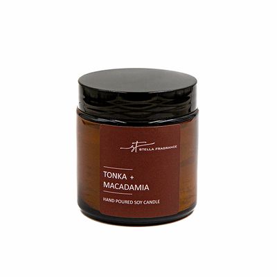 Свеча ароматическая Stella Fragrance 90г Tonka Macadamia