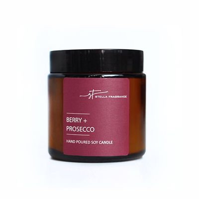 Свеча ароматическая Stella Fragrance 90г Berry + Prosecco