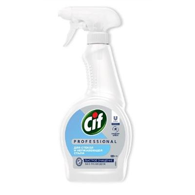 Моющее средство CIF/СИФ PROF 500мл для стекол и нержавеющей стали