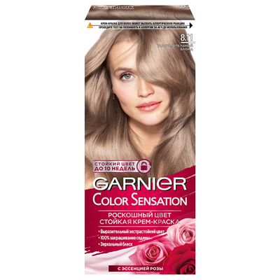 Краска для волос GARNIER Color Sensation 110мл 8.11 Ультрапепел блонд