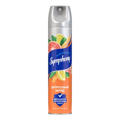 Освежитель воздуха SYMPHONY 300см3 Цитрусовый заряд*6