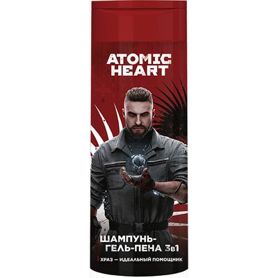 Шампунь-гель-пена ATOMIC HEART 400мл увлажняющий 3в1 для мужчин