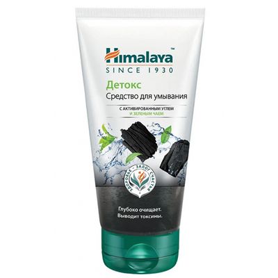 Средство для умывания HIMALAYA 150мл Детокс с активированным углём и зелёным чаем