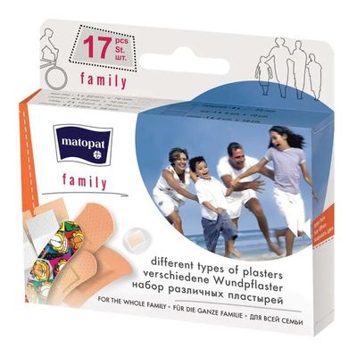Пластырь MATOPAT 17шт Косметические FAMILY в наборе