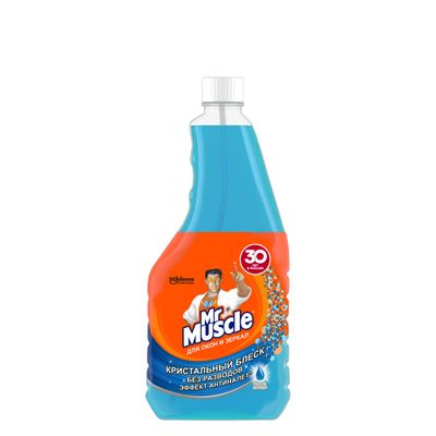 Стеклоочиститель Мr. MUSCLE 530мл Средство для окон и зеркал После Дождя, сменная бутылка