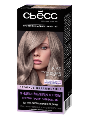 Краска для волос СЬĔСС Color 115мл 8-55 Ультрапепельный светло-русый