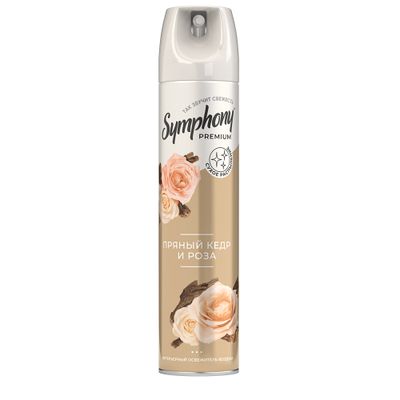 Освежитель воздуха SYMPHONY Premium 300см3 Пряный кедр и роза*6