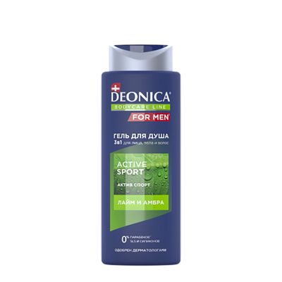 Гель для душа DEONICA FOR MEN 750мл Active Sport