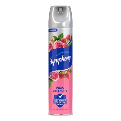 Освежитель воздуха SYMPHONY 300см3 Роза и малина*6