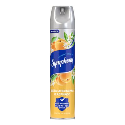 Освежитель воздуха SYMPHONY 300см3 Цветы апельсина и абрикос*6