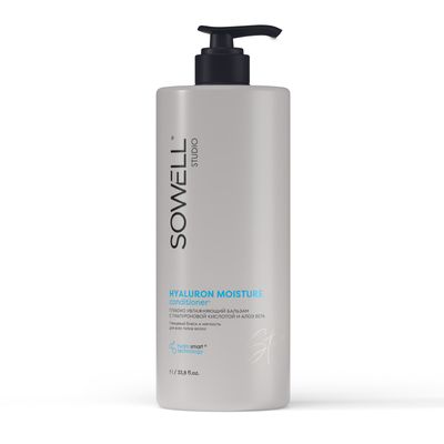 Бальзам для волос SOWELL 1000мл Глубоко увлажняющий HYALURON MOISTURE