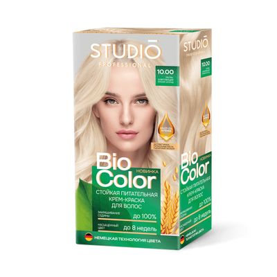 Крем краска для волос Biocolor 50/50/15мл Стойкая 10.00 Ультраосветляющий яркий блонд