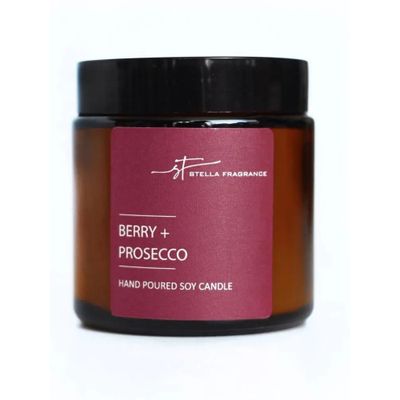 Свеча ароматическая Stella Fragrance 90г Berry + Prosecco*6