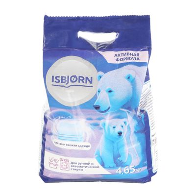 Порошок для стирки ISBJORN 4650г для цветного белья