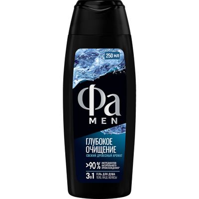 Гель для душа ФА MEN 250мл Глубокое очищение