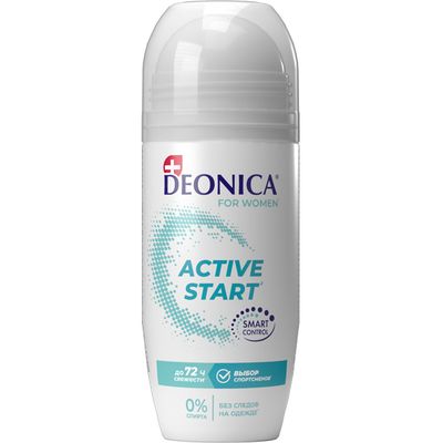 Дезодорант для тела DEONICA 50мл Антиперспирант ролик ACTIVE START