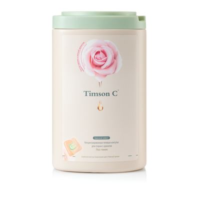 Гелевые капсулы для стирки Timson С 525г 15гх35шт Концентрированные с кондиционером Роза-помело