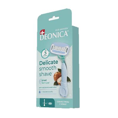Бритвенный станок DEONICA 5 FOR WOMEN со сменной кассетой