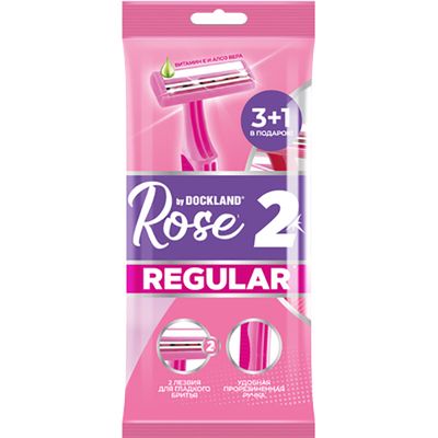 Одноразовая бритва DOCKLAND ROSE REGULAR 2 4шт