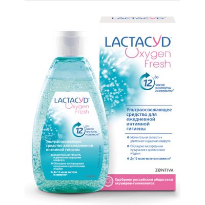Гель для интимной гигиены LACTACYD 200мл Кислородная Свежесть 24 часа Oxygen Fresh
