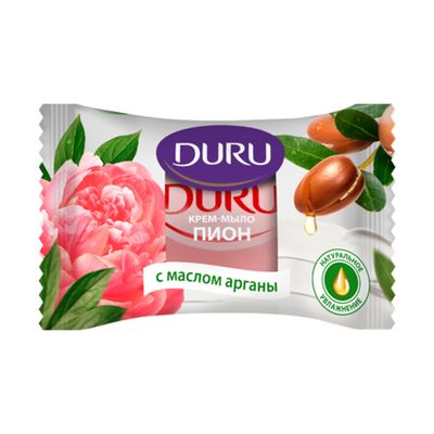 Крем-мыло туалетное DURU 80г Пион с маслом Арганы *12