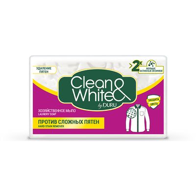 Мыло хозяйственное DURU CLEAN&WHITE 120г Против пятен