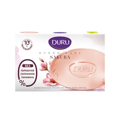 Мыло туалетное DURU HYDRO PURE 106г Сакура *24