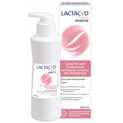 Лосьон для интимной гигиены LACTACYD 250мл Sensitive*12