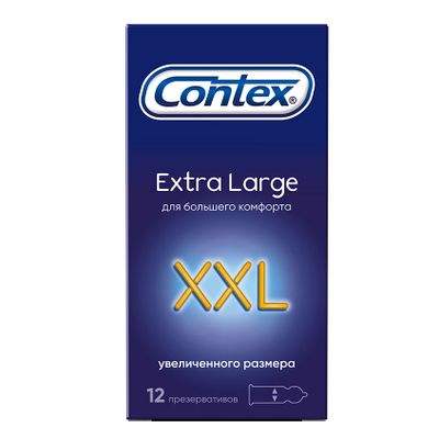 Презервативы Contex Extra Large 12шт/уп из натурального латекса