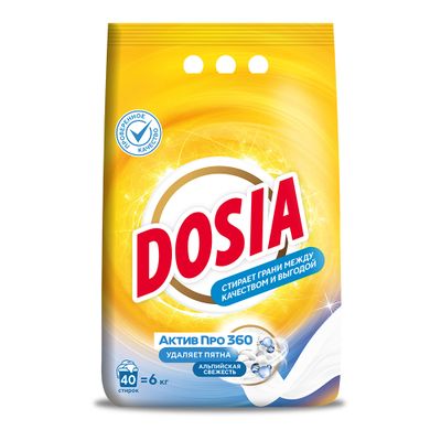 Прошок для стирки DOSIA Optima 6000г Альпийская Свежесть