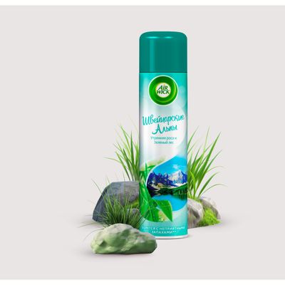 Освежитель воздуха Air Wick 290мл Швейцарские Альпы (Утренняя роса и Зеленый лес)