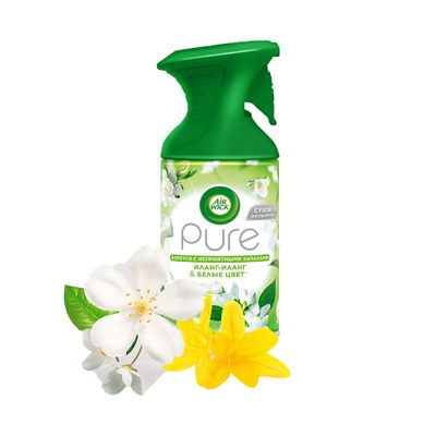 Освежитель воздуха Air Wick Pure 250мл Вдохновение цветами (Иланг-Иланг и Белые цветы)