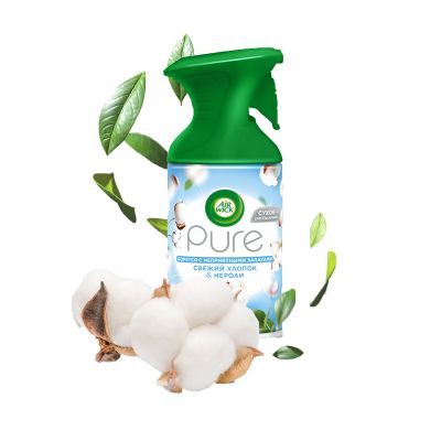 Освежитель воздуха Air Wick Pure 250мл Гармония единения с природой (Свежий хлопок и Нероли)