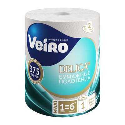 Полотенца бумажные VEIRO DELICATE 1шт 2сл Белые