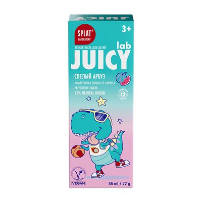 Детская зубная паста Juicy Lab Арбуз со фтором 55мл